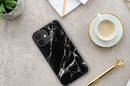 Crong Marble Case - Etui iPhone 12 Mini (czarny) - zdjęcie 4