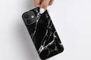 Crong Marble Case - Etui iPhone 12 Mini (czarny) - zdjęcie 5