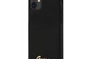 Guess Silicone Script - Etui iPhone 12 mini (czarny) - zdjęcie 1