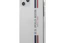 US Polo Assn Shiny Tricolor Stripes - Etui iPhone 12 Pro Max (bia - zdjęcie 1