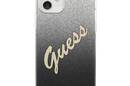 Guess Glitter Gradient Script - Etui iPhone 12 mini (czarny) - zdjęcie 3