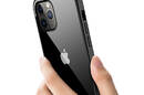 Crong Clear Cover - Etui iPhone 12 Pro Max (czarny) - zdjęcie 4