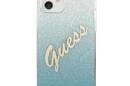 Guess Glitter Gradient Script - Etui iPhone 12 mini (niebieski) - zdjęcie 3