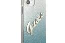 Guess Glitter Gradient Script - Etui iPhone 12 mini (niebieski) - zdjęcie 4