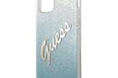 Guess Glitter Gradient Script - Etui iPhone 12 mini (niebieski) - zdjęcie 6