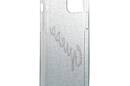 Guess Glitter Gradient Script - Etui iPhone 12 mini (niebieski) - zdjęcie 7