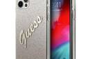 Guess Glitter Gradient Script - Etui iPhone 12 / iPhone 12 Pro (z - zdjęcie 1