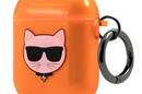 Karl Lagerfeld Choupette Head - Etui Airpods (fluo pomara - zdjęcie 3