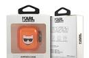 Karl Lagerfeld Choupette Head - Etui Airpods (fluo pomara - zdjęcie 4