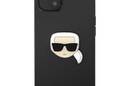 Karl Lagerfeld PU Leather Karl's Head Metal - Etui iPhone 13 mini (czarny) - zdjęcie 3
