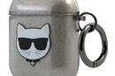 Karl Lagerfeld Choupette Head Glitter - Etui Airpods (czarny) - zdjęcie 3