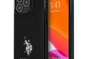 US Polo Assn Horses Logo - Etui iPhone 13 Pro (czarny) - zdjęcie 1