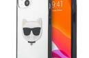 Karl Lagerfeld Choupette Head - Etui iPhone 13 mini (przezroczysty / czarna ramka) - zdjęcie 1