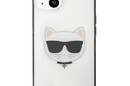 Karl Lagerfeld Choupette Head - Etui iPhone 13 mini (przezroczysty / czarna ramka) - zdjęcie 3