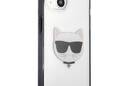 Karl Lagerfeld Choupette Head - Etui iPhone 13 mini (przezroczysty / czarna ramka) - zdjęcie 4