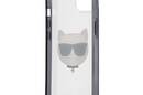 Karl Lagerfeld Choupette Head - Etui iPhone 13 mini (przezroczysty / czarna ramka) - zdjęcie 7