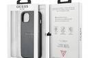 Guess Saffiano Metal Logo Stripes - Etui iPhone 13 mini (szary) - zdjęcie 8