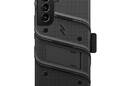 ZIZO BOLT Series - Pancerne etui Samsung Galaxy S22+ ze szkłem 9H na ekran + uchwyt z podstawkš (czarny) - zdjęcie 2