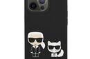 Karl Lagerfeld Slilicone Karl & Choupette - Etui iPhone 13 Pro (czarny) - zdjęcie 3
