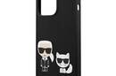 Karl Lagerfeld Slilicone Karl & Choupette - Etui iPhone 13 Pro (czarny) - zdjęcie 6
