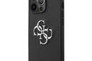 Guess Saffiano 4G Big Silver Logo - Etui iPhone 13 Pro (czarny) - zdjęcie 2