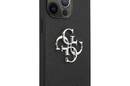 Guess Saffiano 4G Big Silver Logo - Etui iPhone 13 Pro (czarny) - zdjęcie 4