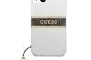 Guess 4G Stripe Brown Charm - Etui iPhone 13 mini (przezroczysty) - zdjęcie 3