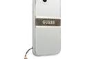 Guess 4G Stripe Brown Charm - Etui iPhone 13 mini (przezroczysty) - zdjęcie 4