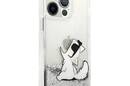 Karl Lagerfeld Liquid Glitter Choupette Fun - Etui iPhone 13 Pro Max (srebrny) - zdjęcie 4