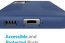 Speck Presidio2 Grip - Etui Samsung Galaxy S22+ z powłokš MICROBAN (Coastal Blue/Black) - zdjęcie 5