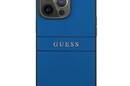 Guess Saffiano Metal Logo Stripes - Etui iPhone 13 Pro (niebieski) - zdjęcie 3