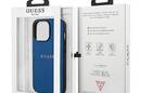 Guess Saffiano Metal Logo Stripes - Etui iPhone 13 Pro (niebieski) - zdjęcie 8