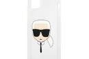 Karl Lagerfeld Karl's Head Glitter - Etui iPhone 13 mini (srebrny) - zdjęcie 6