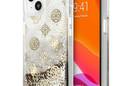 Guess Peony Liquid Glitter - Etui iPhone 13 mini (z - zdjęcie 1