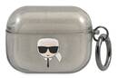 Karl Lagerfeld Karl Head Glitter - Etui Airpods Pro (czarny) - zdjęcie 1
