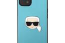 Karl Lagerfeld PU Leather Karl's Head Metal - Etui iPhone 13 mini (niebieski) - zdjęcie 3