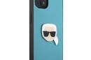 Karl Lagerfeld PU Leather Karl's Head Metal - Etui iPhone 13 mini (niebieski) - zdjęcie 4