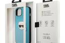 Karl Lagerfeld PU Leather Karl's Head Metal - Etui iPhone 13 mini (niebieski) - zdjęcie 8