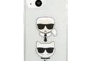 Karl Lagerfeld Glitter Karl & Choupette Head - Etui iPhone 13 mini (srebrny) - zdjęcie 3