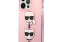 Karl Lagerfeld Glitter Karl & Choupette Head - Etui iPhone 13 Pro (r - zdjęcie 2