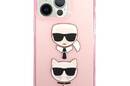Karl Lagerfeld Glitter Karl & Choupette Head - Etui iPhone 13 Pro (r - zdjęcie 3