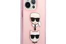 Karl Lagerfeld Glitter Karl & Choupette Head - Etui iPhone 13 Pro (r - zdjęcie 4