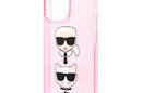 Karl Lagerfeld Glitter Karl & Choupette Head - Etui iPhone 13 Pro (r - zdjęcie 6