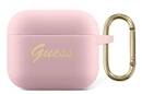 Guess Silicone Vintage Script - Etui Airpods 3 (r - zdjęcie 1