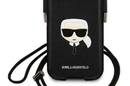 Karl Lagerfeld Saffiano Ikonik Karl`s Head Pouch - Torebka na telefon S/M - zdjęcie 2