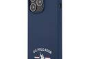US Polo Assn Silicone Logo - Etui iPhone 13 Pro Max (granatowy) - zdjęcie 2