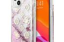 Guess Peony Liquid Glitter - Etui iPhone 13 mini (r - zdjęcie 1