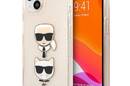 Karl Lagerfeld Glitter Karl & Choupette Head - Etui iPhone 13 mini (z - zdjęcie 1