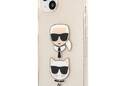 Karl Lagerfeld Glitter Karl & Choupette Head - Etui iPhone 13 mini (z - zdjęcie 2