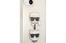 Karl Lagerfeld Glitter Karl & Choupette Head - Etui iPhone 13 mini (z - zdjęcie 4